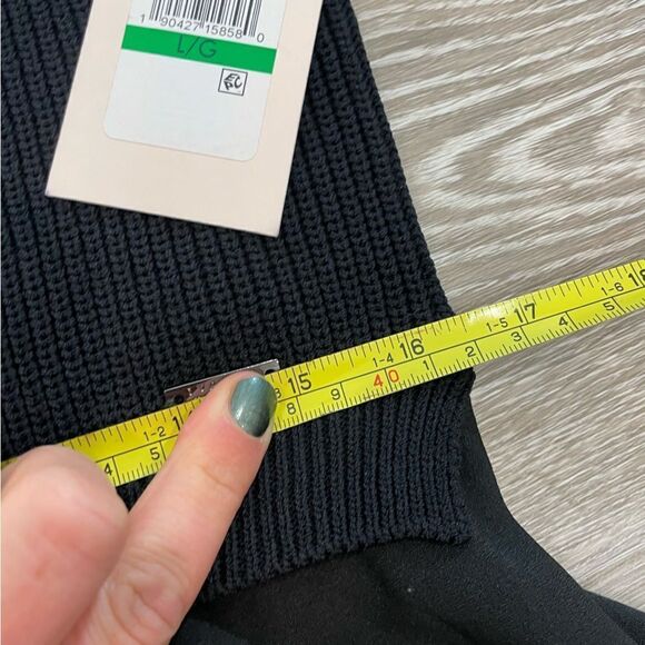 Ivanka Trump Combo Style Fit Flare Sweater Knit Dress Large NEW - Picture 11 of 13